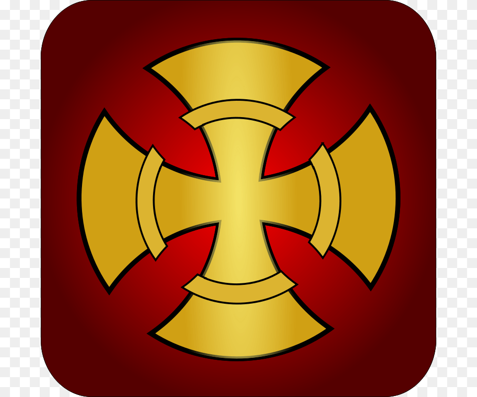 Golden Cross, Emblem, Symbol Free Png Download