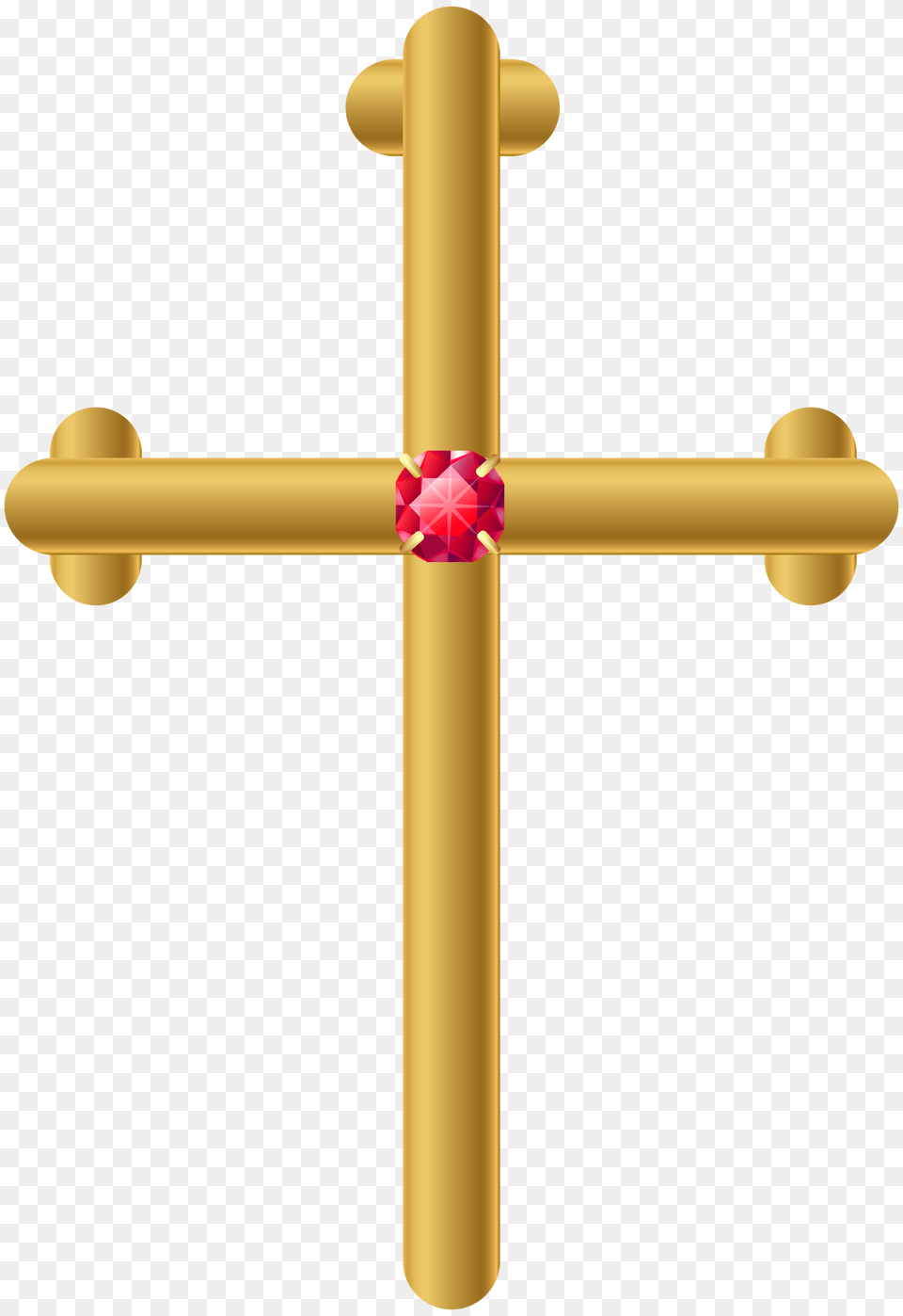 Golden Cross Clip Art, Symbol Free Transparent Png
