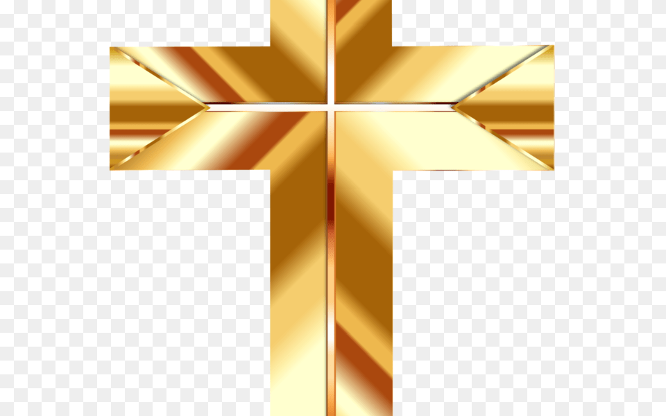 Golden Cross Image Best Stock Photos, Symbol, Gold Free Transparent Png