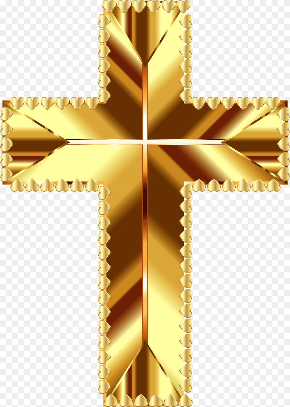 Golden Cross Love Deeper Color No Background Love Life Amp Fairytale, Symbol, Crucifix Png