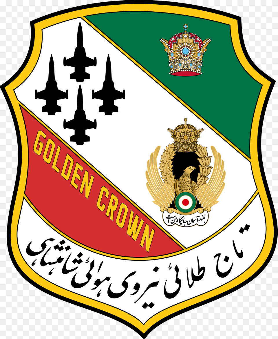 Golden Crown, Badge, Logo, Symbol, Aircraft Free Png Download