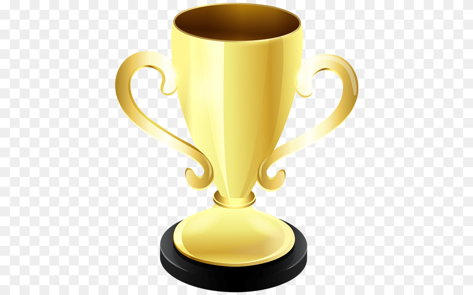 Golden Cup, Trophy, Smoke Pipe Png Image