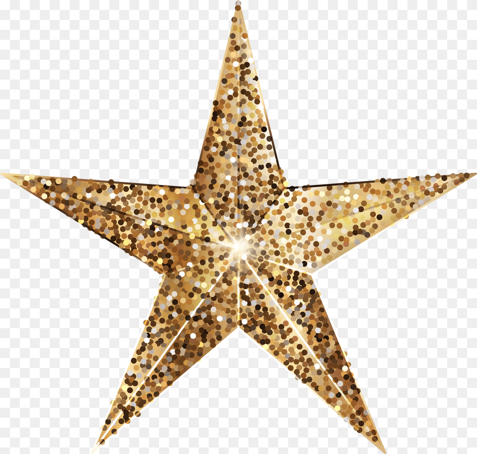 Golden Deco Star Clip Art Clip Art Gold Glitter Star Transparent Png