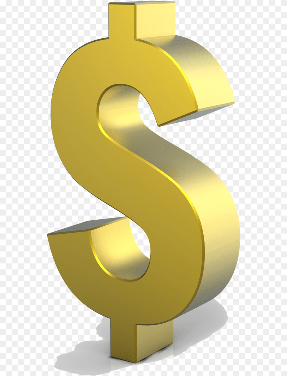 Golden Dollar Sign Number, Symbol, Text Free Transparent Png