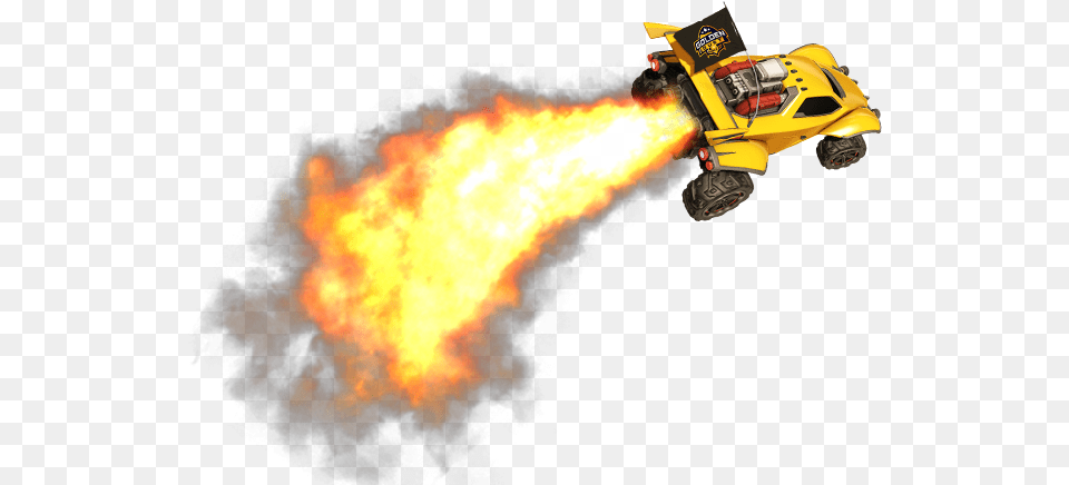 Golden Dust Cup Rocket League Car, Fire, Flame, Bonfire, Alloy Wheel Free Png