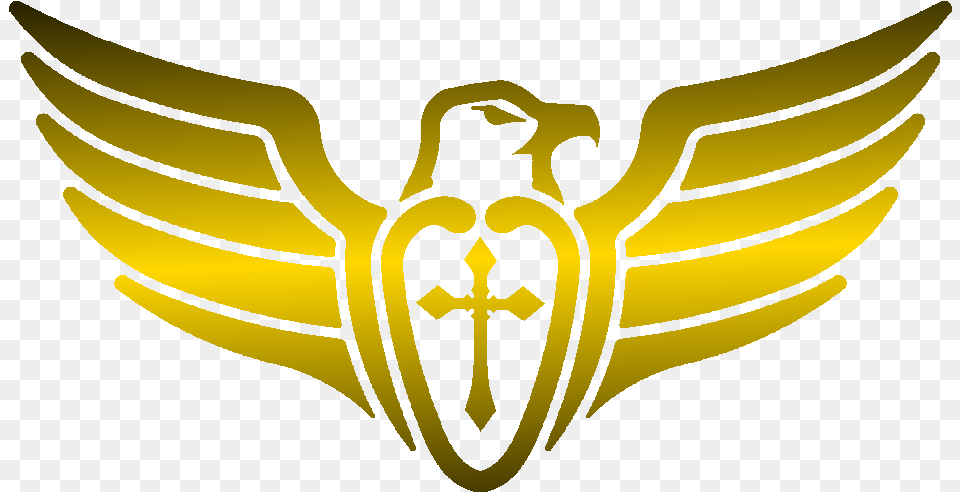 Golden Eagle Logo Transparent Gold Eagle Logo, Emblem, Symbol, Animal, Dinosaur Free Png Download