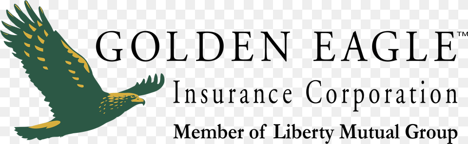 Golden Eagle Logo Transparent Insurance, Animal, Bird, Flying, Kite Bird Png Image