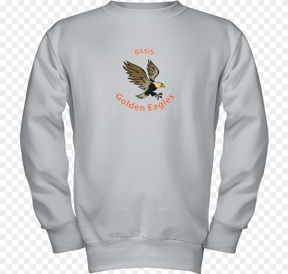 Golden Eagles Youth Sweatshirt Crew Neck, Sweater, Sleeve, Long Sleeve, Knitwear Free Png