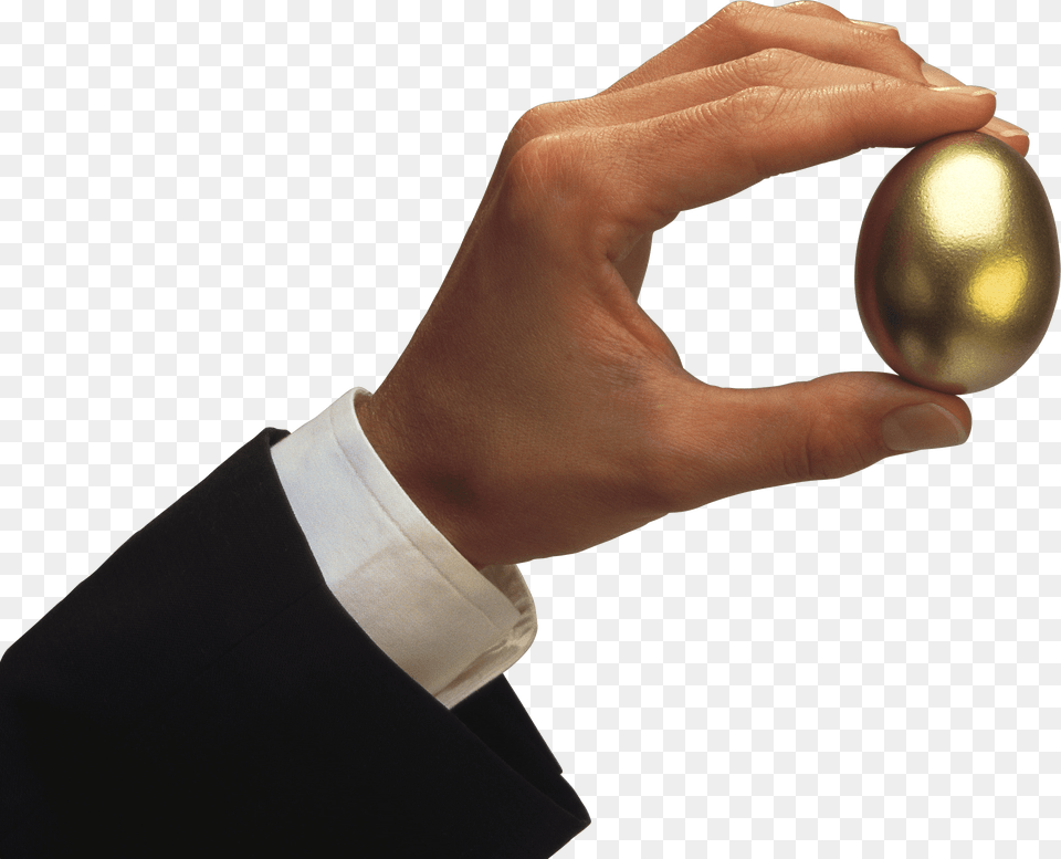 Golden Egg Hand Holding A Golden Egg, Body Part, Finger, Person, Adult Free Transparent Png