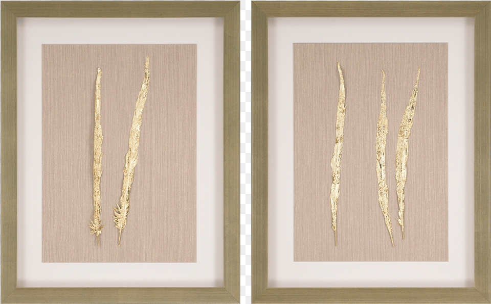Golden Feather I, Accessories, Earring, Jewelry, Wood Free Png Download