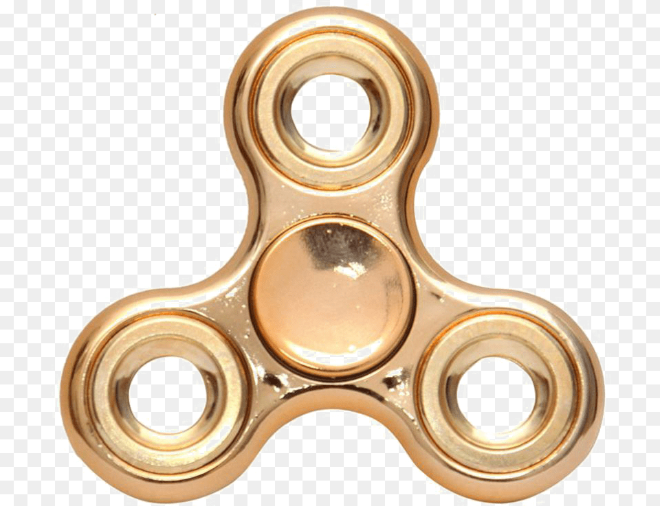 Golden Fidget Spinner Image Golden Fidget Spinner, Bronze, Machine, Wheel Free Png