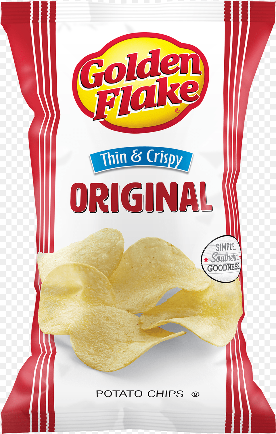 Golden Flake Thin Amp Crispy Potato Chips Original Golden Flake Potato Chips, Food, Snack, Person Png