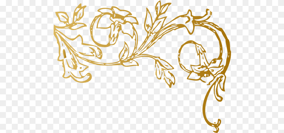 Golden Flowers Image Flower Clip Art, Floral Design, Graphics, Pattern Free Transparent Png