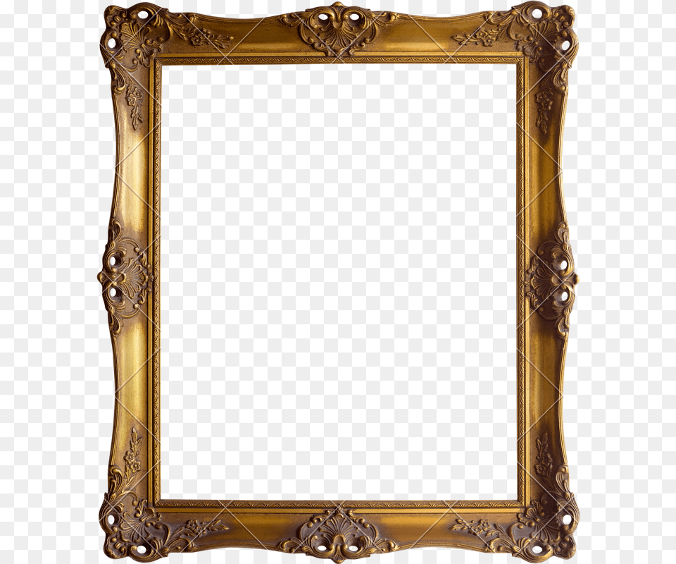 Golden Frame Cutout, Blackboard Free Transparent Png