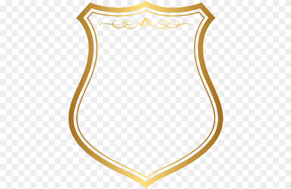 Golden Frame Shield, Armor Free Png