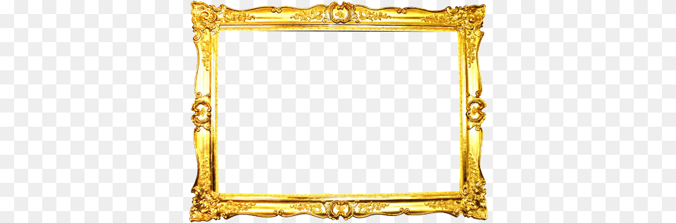 Golden Frame Transparent Gold Picture Frame, Blackboard Png Image