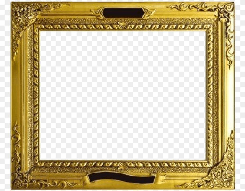 Golden Frame Transparent Image Golden Frames, Blackboard, Art Png