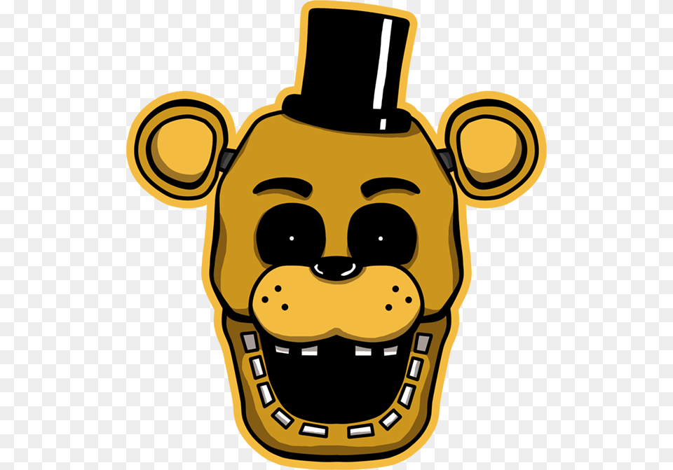 Golden Freddy Head By Kaizerin Fnaf Golden Freddy Head, Bottle, Nature, Outdoors, Snow Free Png