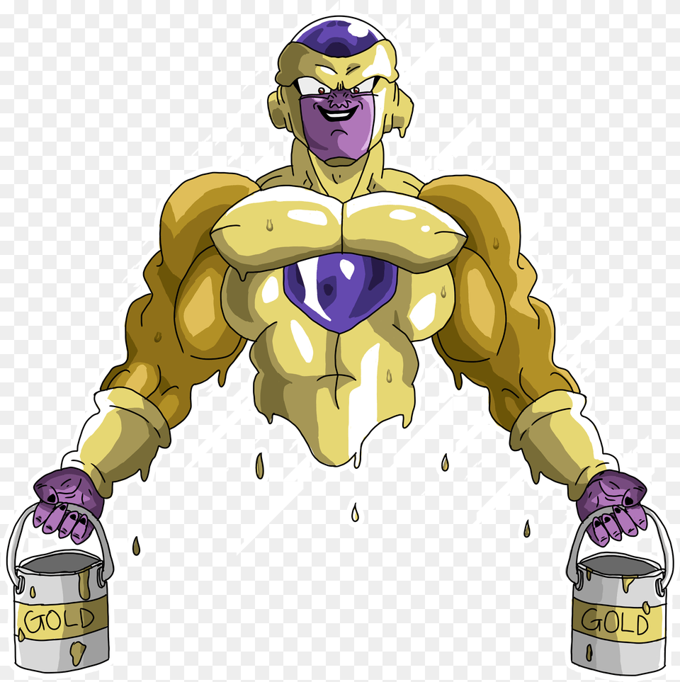 Golden Frieza Download Full Power Golden Frieza, Baby, Person, Face, Head Png