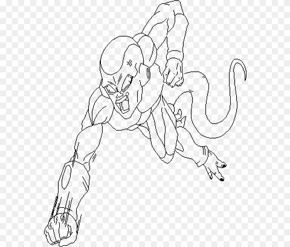 Golden Frieza Drawing Download Golden Frieza Drqwing, Gray Png