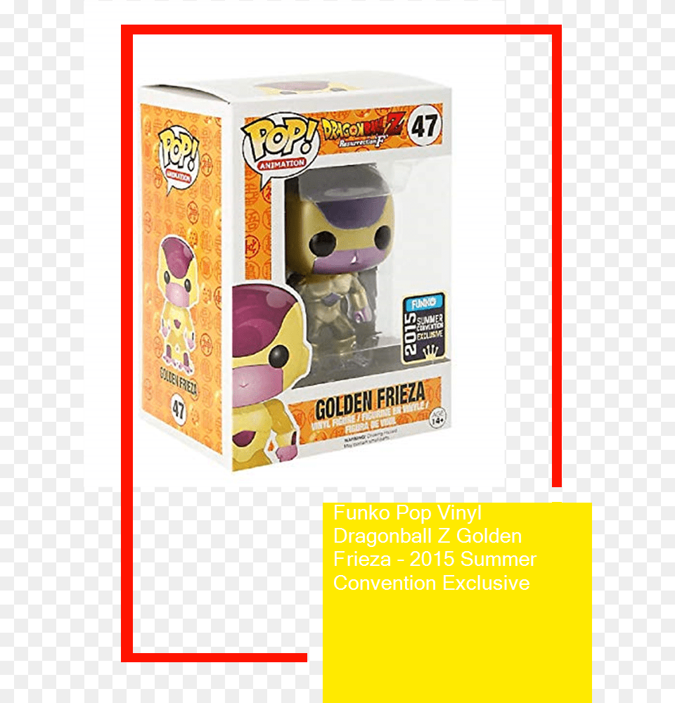 Golden Frieza Pop, Toy Free Png