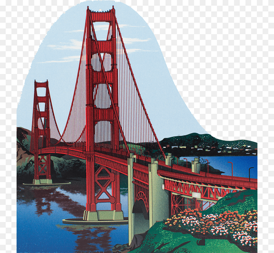 Golden Gate Bridge, Golden Gate Bridge, Landmark, Suspension Bridge Free Png Download