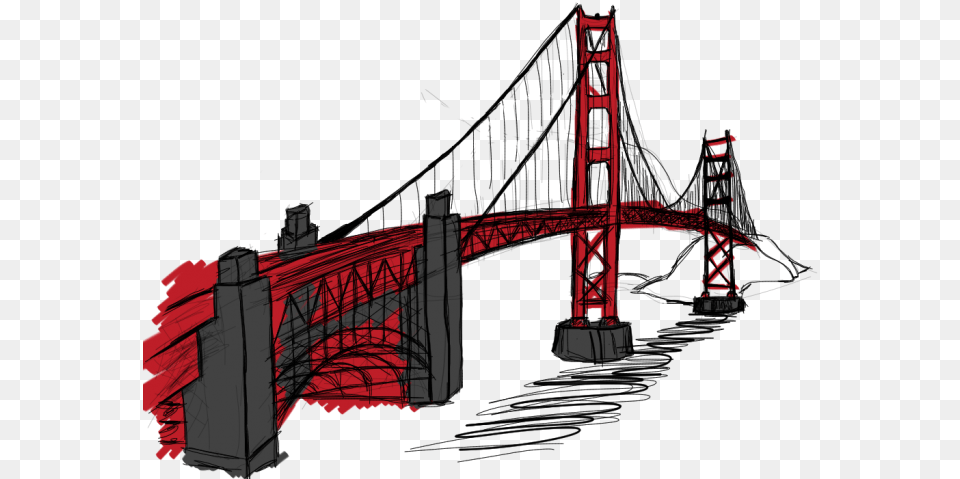 Golden Gate Bridge, Arch, Architecture, Arch Bridge Png Image