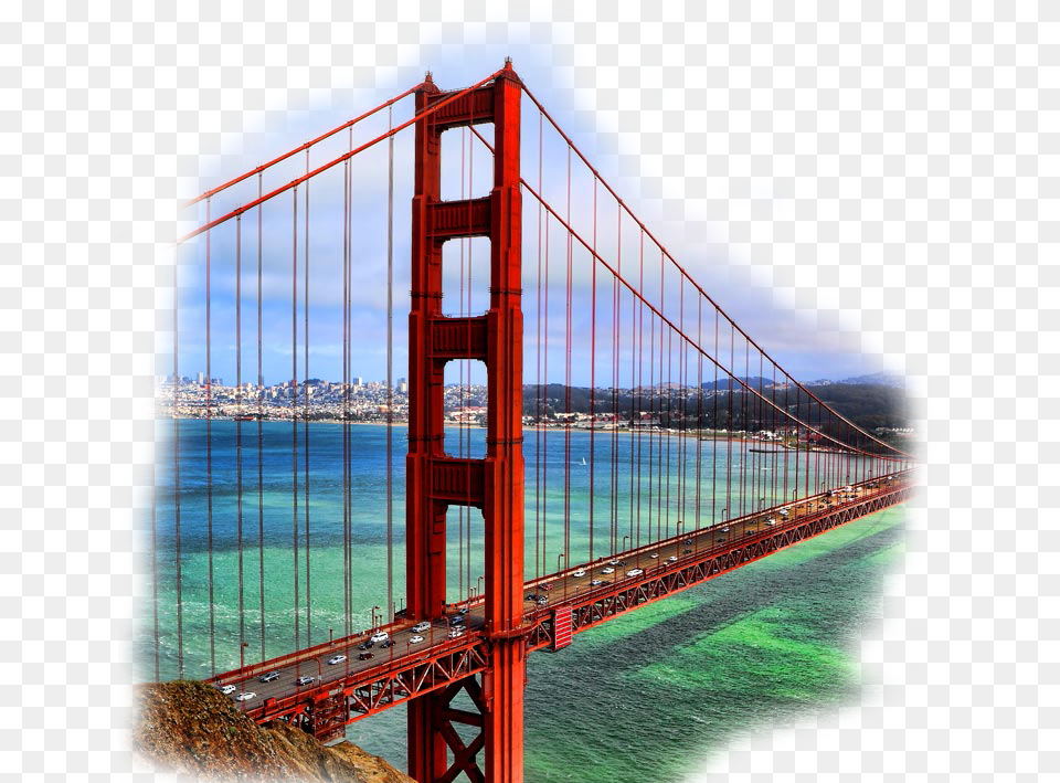 Golden Gate Bridge Battery Spencer, Suspension Bridge Free Transparent Png