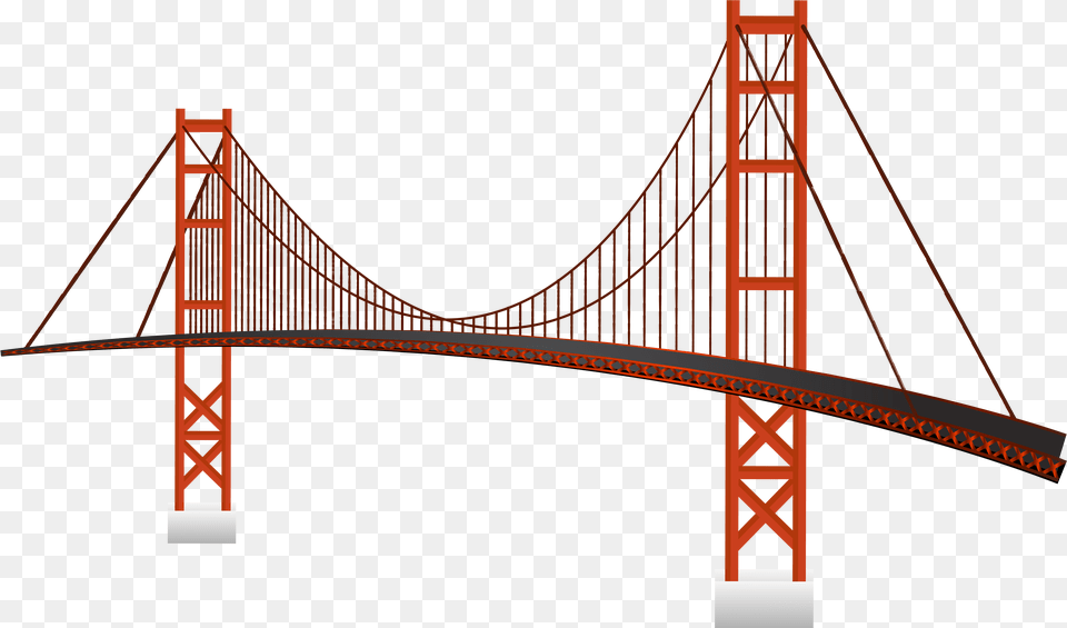 Golden Gate Bridge Clip Art Golden Gate Bridge, Suspension Bridge Free Png