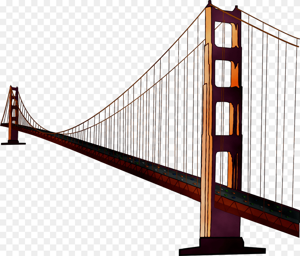 Golden Gate Bridge Clipart Golden Gate Bridge, Suspension Bridge Free Png Download