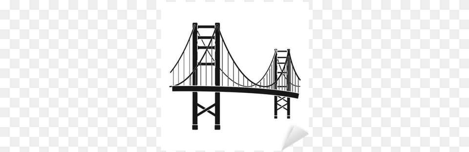 Golden Gate Bridge Icon Golden Gate Bridge Images Cartoon, Suspension Bridge, Crib, Furniture, Infant Bed Free Png Download
