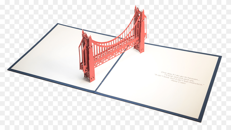 Golden Gate Bridge Pop Up Card, Text Png Image