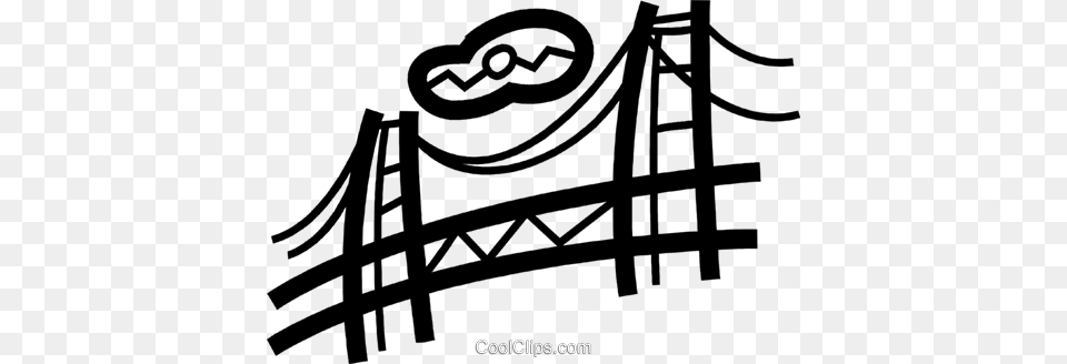Golden Gate Bridge Royalty Vector Clip Art Illustration Golden Gate Bridge, Amusement Park, Fun, Roller Coaster, Bow Png