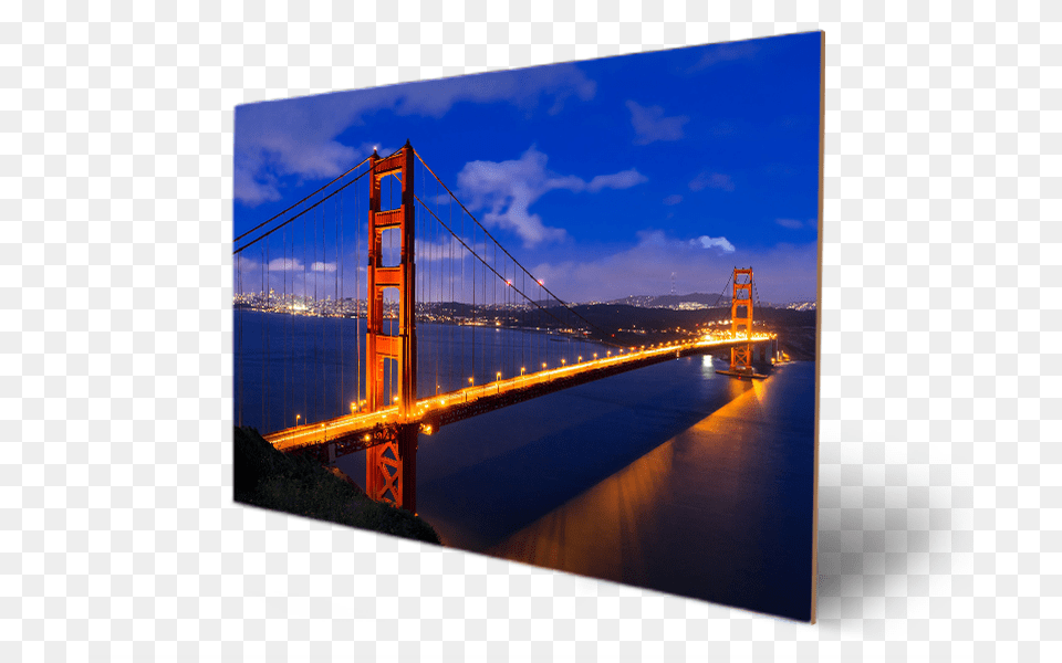 Golden Gate Bridge San Francisco California And Marin County, Golden Gate Bridge, Landmark Free Png Download