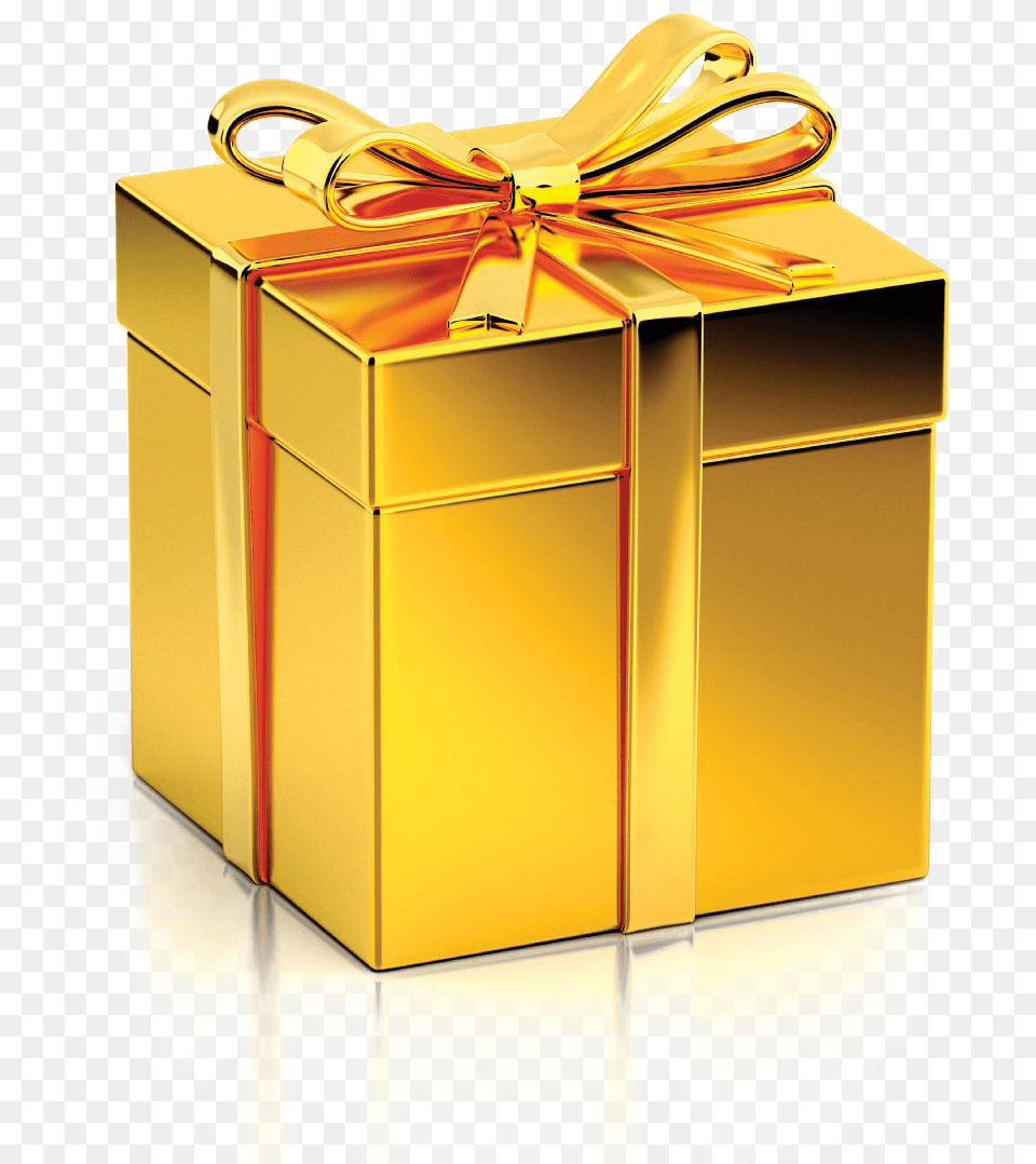 Golden Gift Clipart Background Gold Gift Box Free Transparent Png