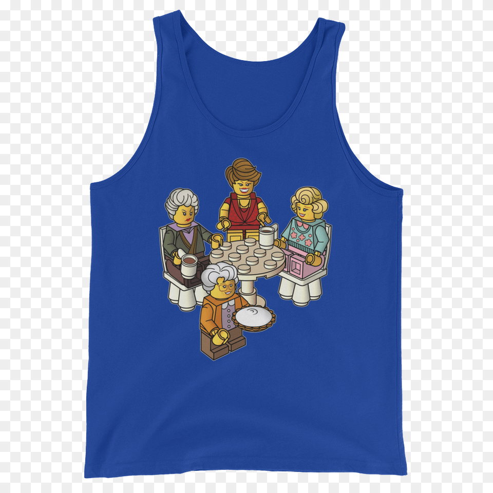 Golden Girls Blocks, Clothing, Tank Top, Baby, Person Free Png