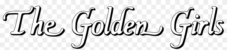 Golden Girls Title, Text, Handwriting, Calligraphy Png