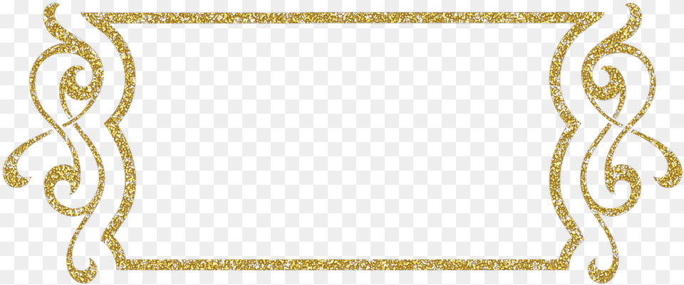 Golden Glitter Frame, Blackboard Free Png Download