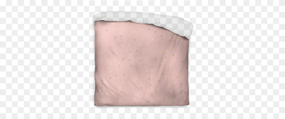 Golden Glitter Stars Seamless Pattern Pink Background Polka Dot, Diaper, Cushion, Home Decor Free Png Download