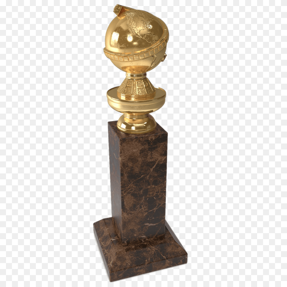 Golden Globe Award, Bottle, Cosmetics, Perfume, Trophy Png Image