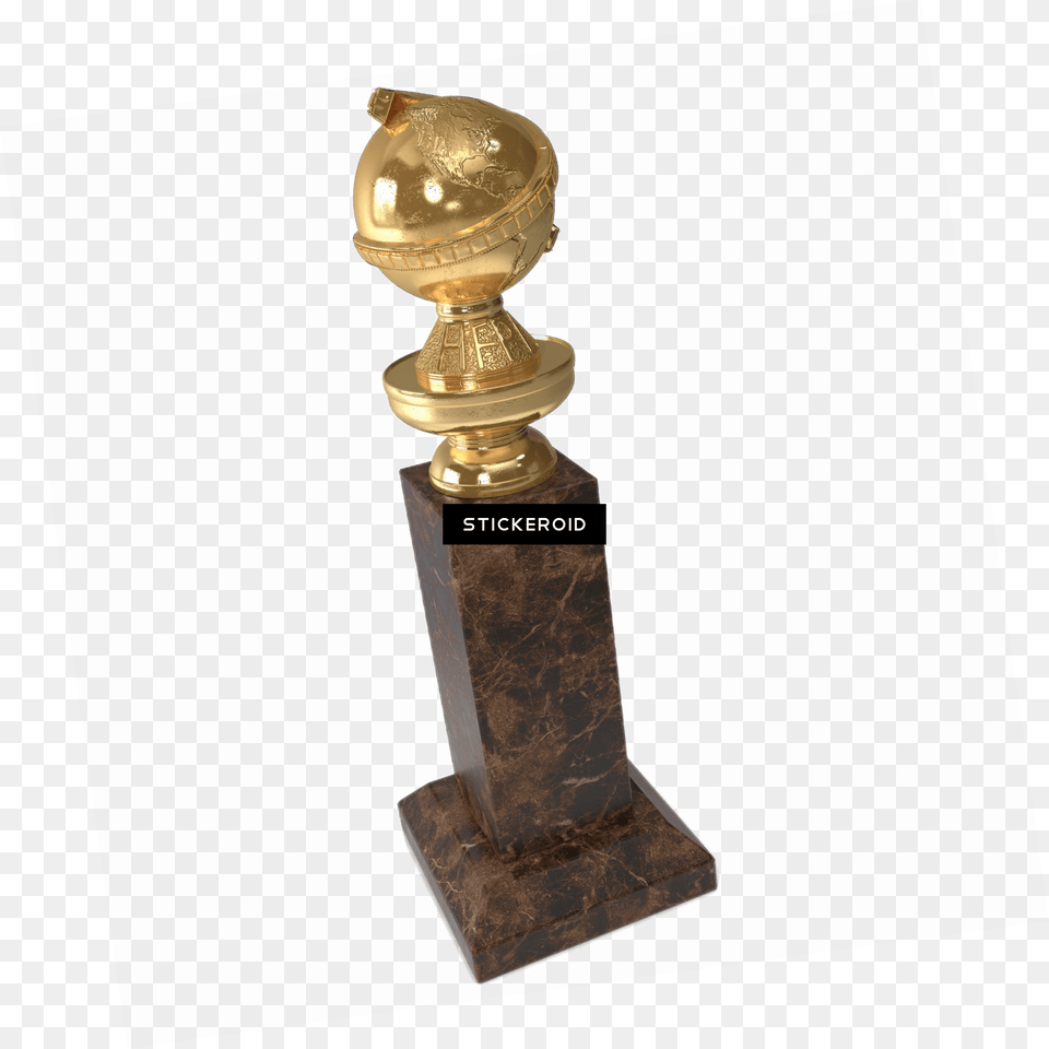 Golden Globe Award Bronze Sculpture, Trophy, Smoke Pipe Png