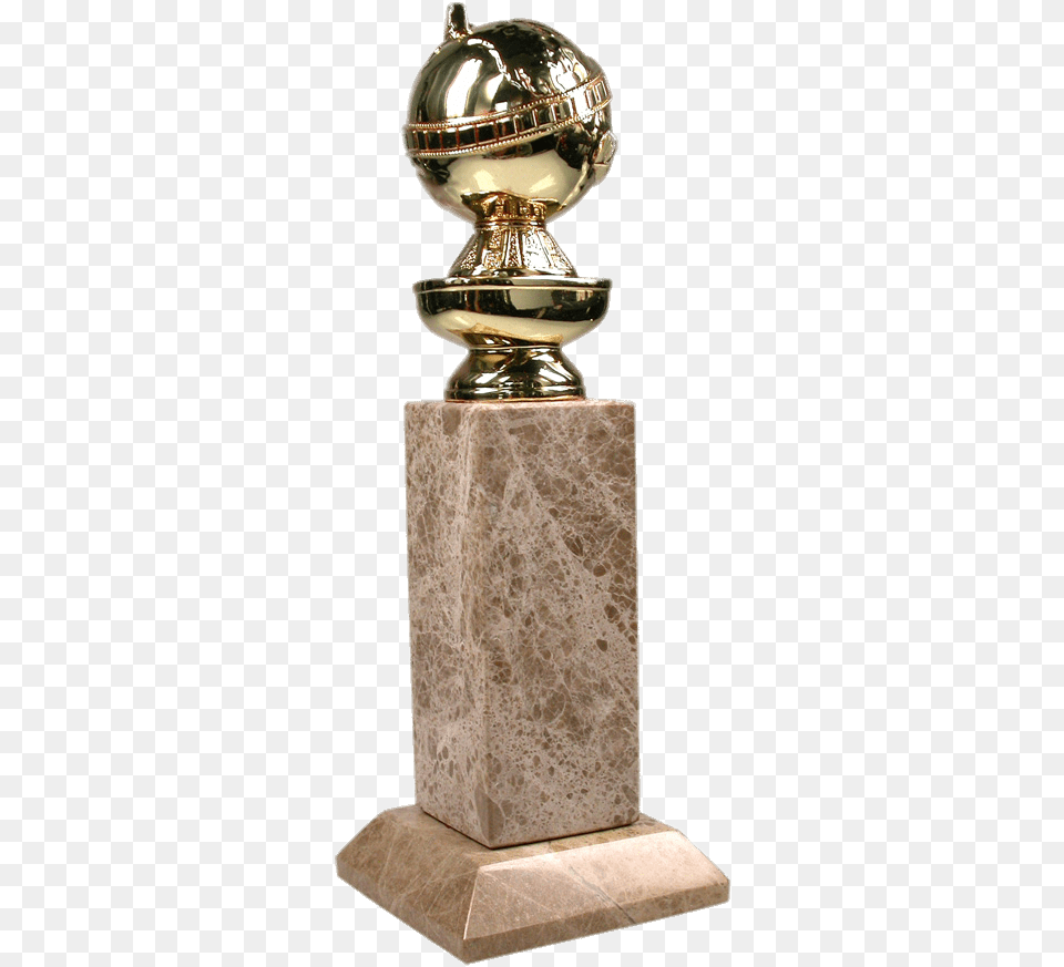 Golden Globes Golden Globe Award Trophy, Bottle, Shaker, Cosmetics, Perfume Png