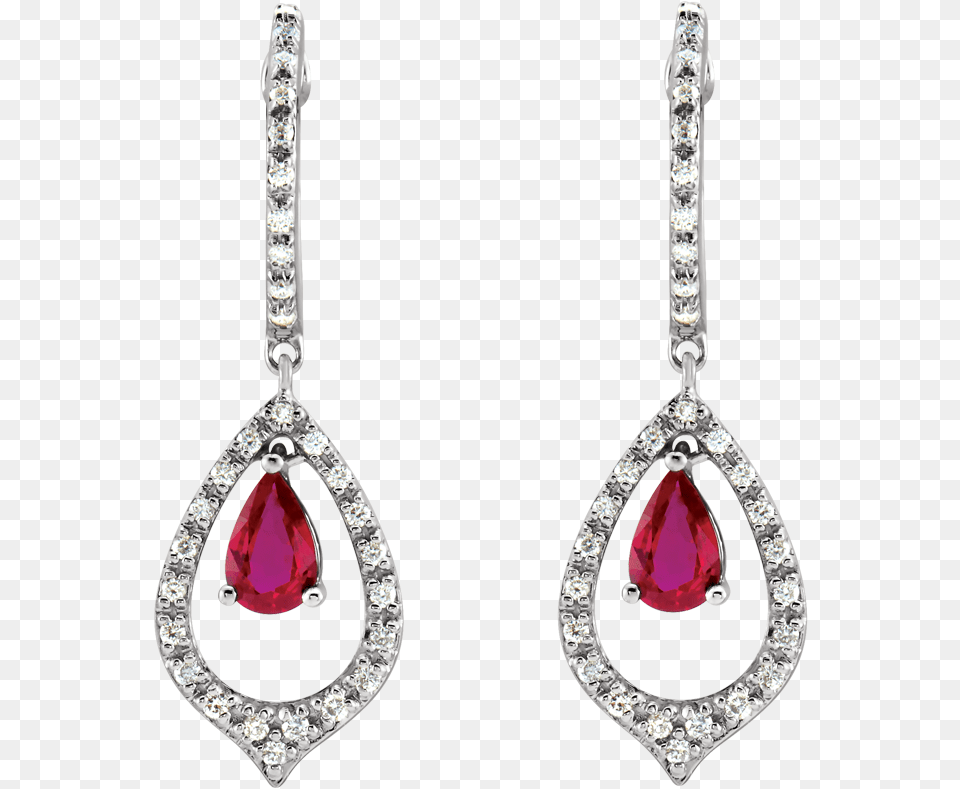 Golden Globes Jewelry Trends Ruby Pear Dangle Earrings Earrings, Accessories, Earring, Diamond, Gemstone Free Png Download