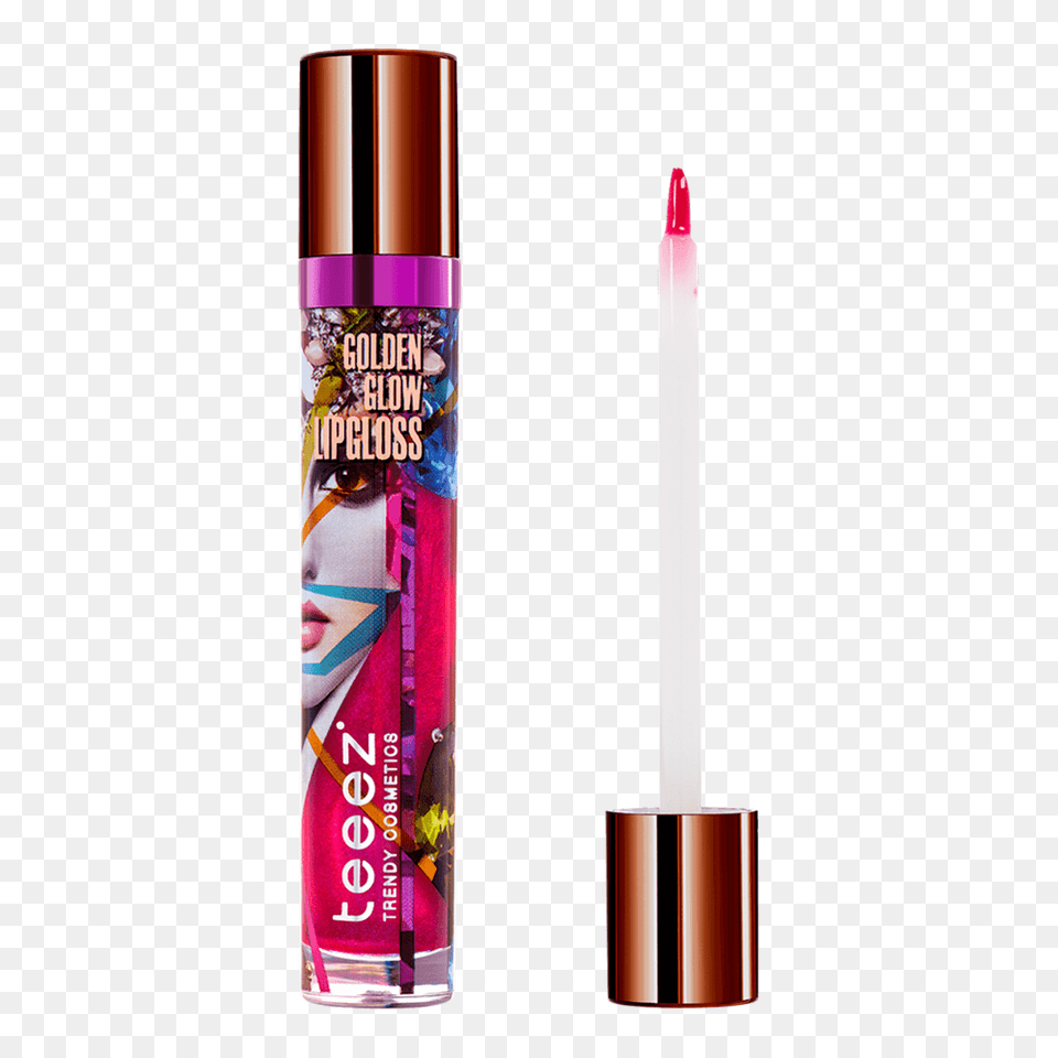 Golden Glow Raspberry Lip Gloss Teeez Cosmetics Webshop, Lipstick, Candle Free Png