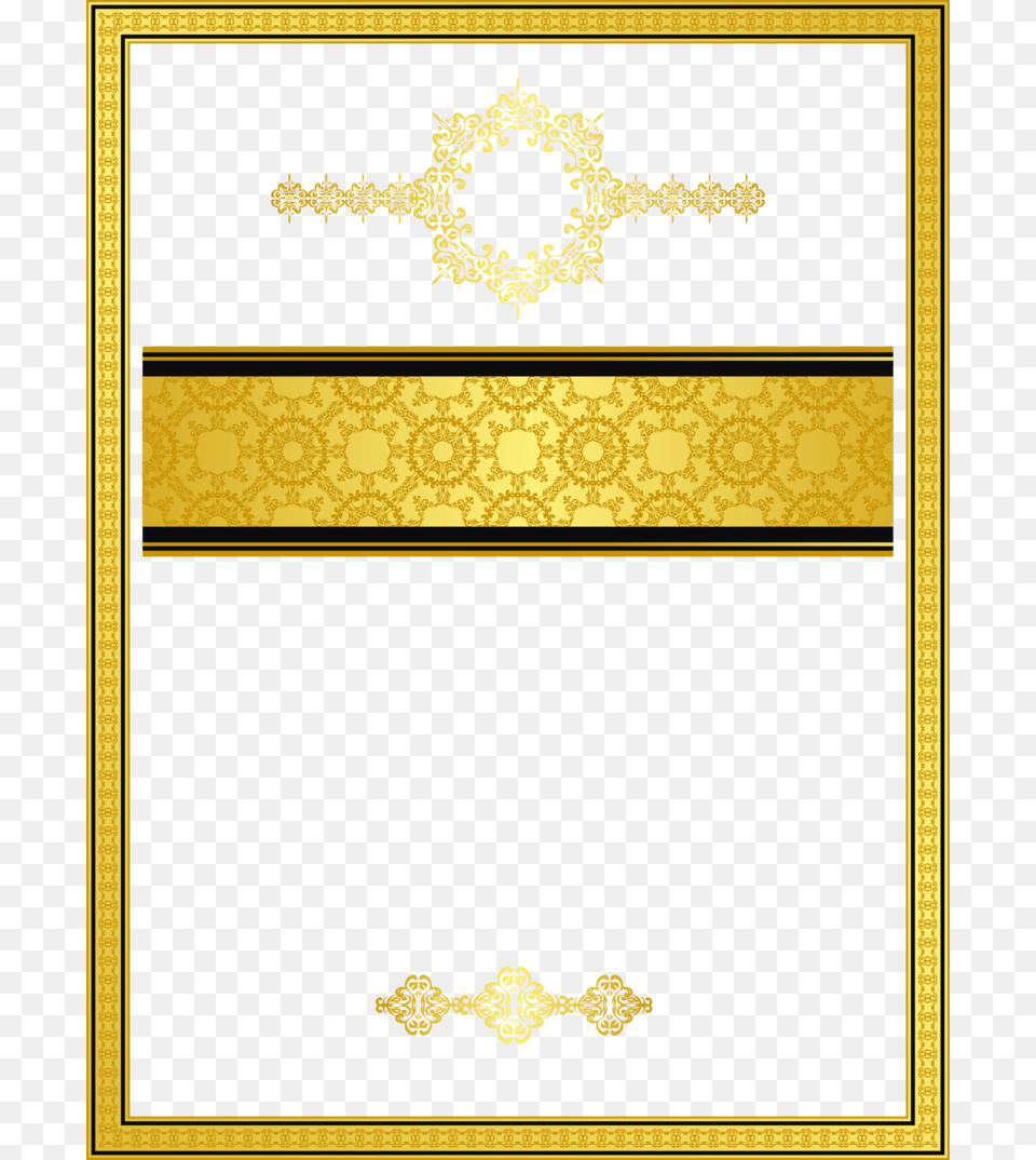 Golden Gold Pattern Mapping Texture Template Border Marcos Borde Dorado, Cross, Symbol, Logo Png Image