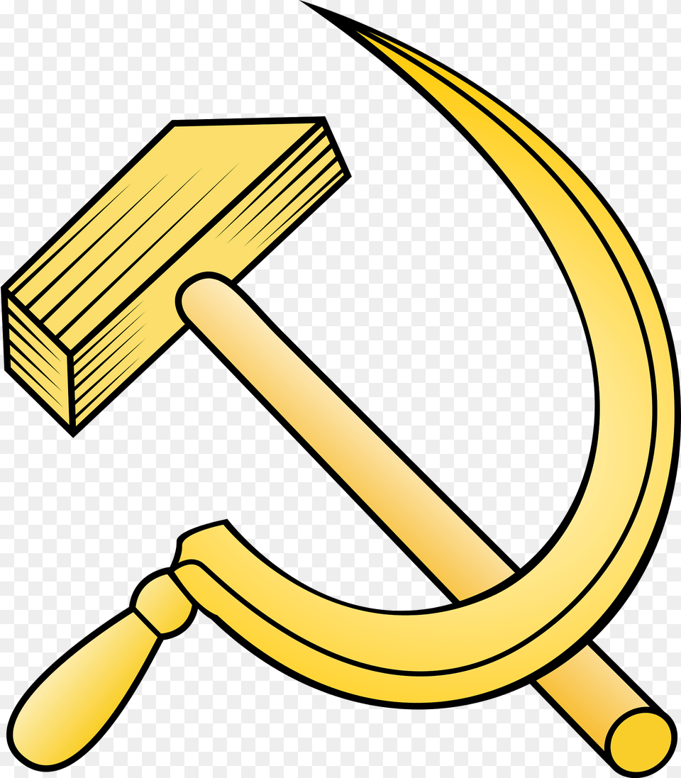Golden Hammer And Sickle Clipart, Device, Tool Free Png Download
