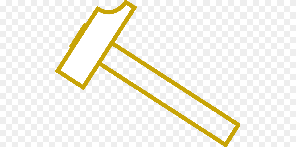 Golden Hammer Clip Art, Device, Tool, Mallet, Bow Free Transparent Png