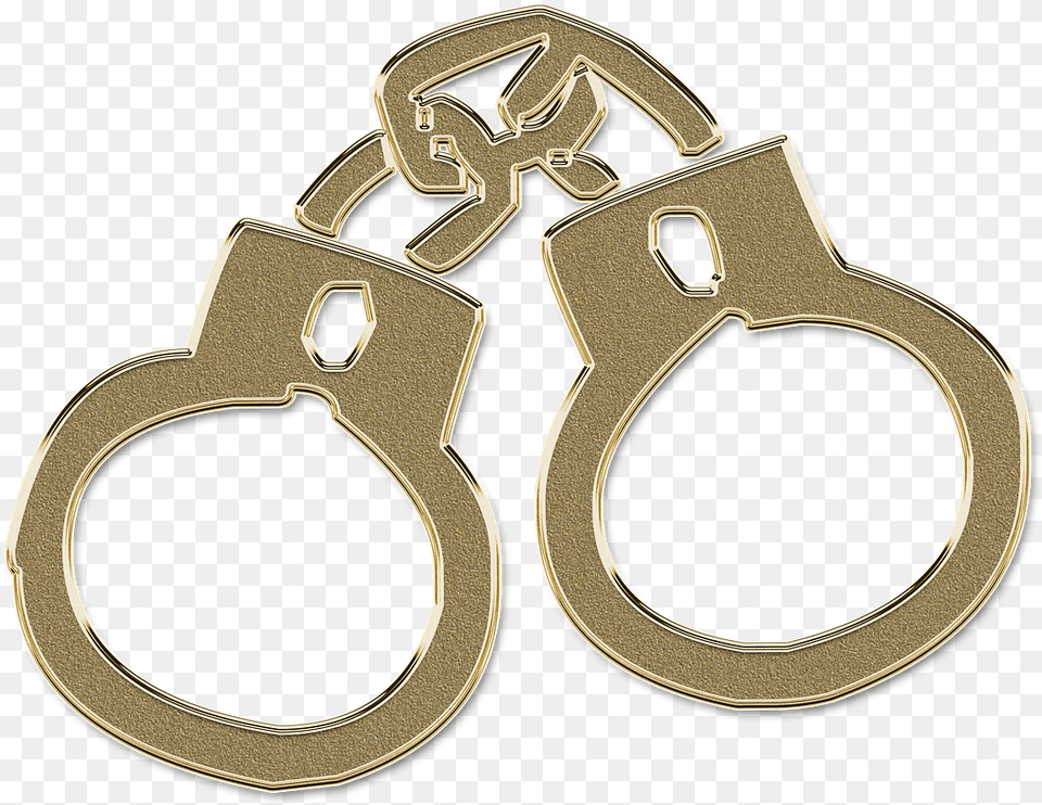 Golden Handcuffs Gold Handcuffs, Accessories, Earring, Jewelry Free Png