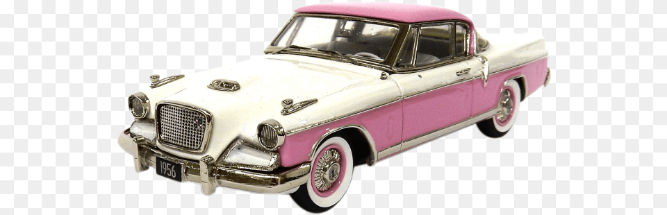 Golden Hawk Pink U0026 White Studebaker Golden Hawk, Car, Transportation, Vehicle, Antique Car Free Png