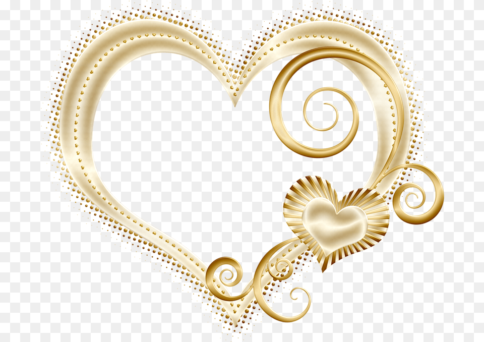 Golden Heart Of Gold Love Gold Love Heart, Treasure, Accessories, Pattern Free Transparent Png